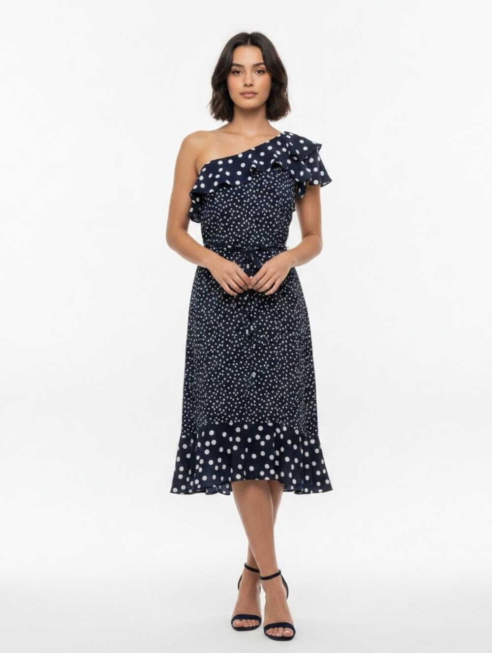 a new day Navy One Shoulder Dress